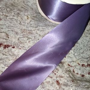 Quality Lion Ribbon Company Inc. Spool of Satin Craft Purple 50 Yrds X 2 5/8"
